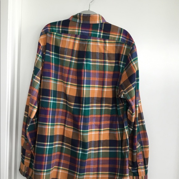 Ralph Lauren  POLO Men’s Green / Orange long sleeved Size Large.$50 - Picture 6 of 11